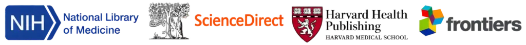 nih-sciencedirect-harvard-health-frontiers-logos